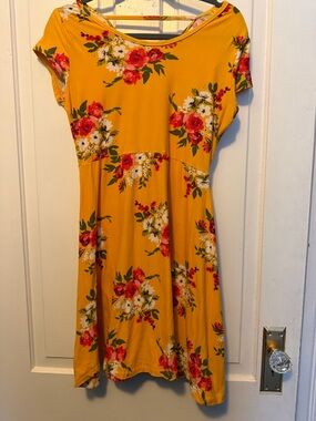 Bobbie Brooks Yellow Mini Sundress